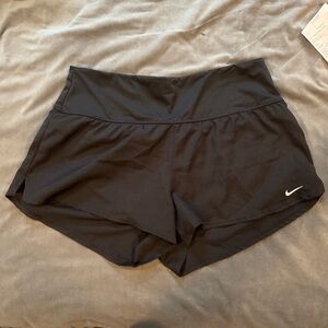 Nike Women's Black Running Shorts - High Waist